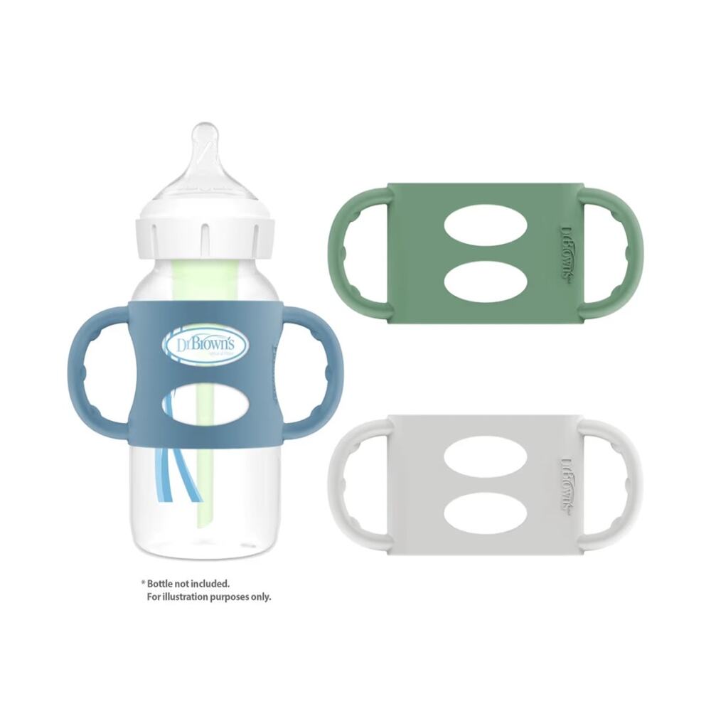 Dr. Brown's Milestones" Silicone Baby Bottle Handles Qty: 2
